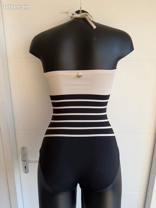 Maillot de bain rayé noir Iodus taille S (image 3)