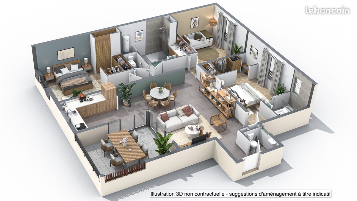 Appartement 3 pièces 88 m² · à Saint-Denis · 87,8 m² · 550 000 €