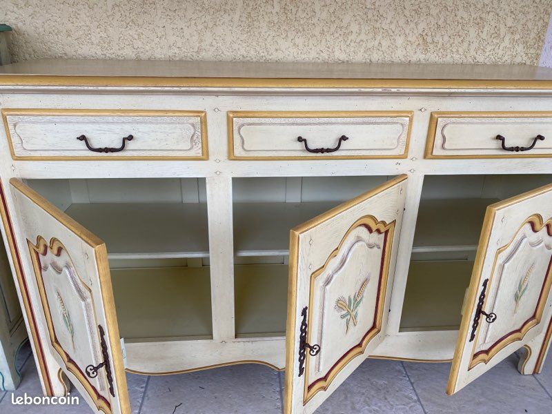 Buffet chêne massif 3 portes (image 2)