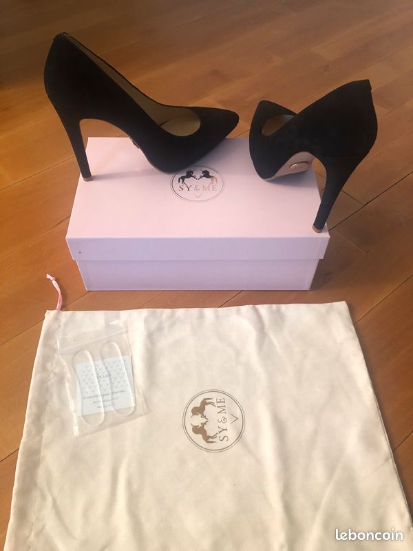 Escarpins Sy&Me Carla 712 velours noir (image 1)