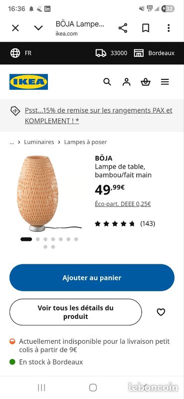 Lampe Boja Ikea (image 3)