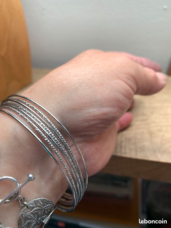 Bracelet semainier 3 suisses en métalargenté vintage - Vendu