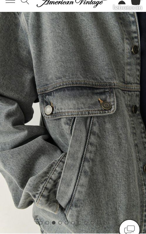 Ensemble Vintage Veste Jean Pepsi All American Taille 7 - Occasion Très Bon État