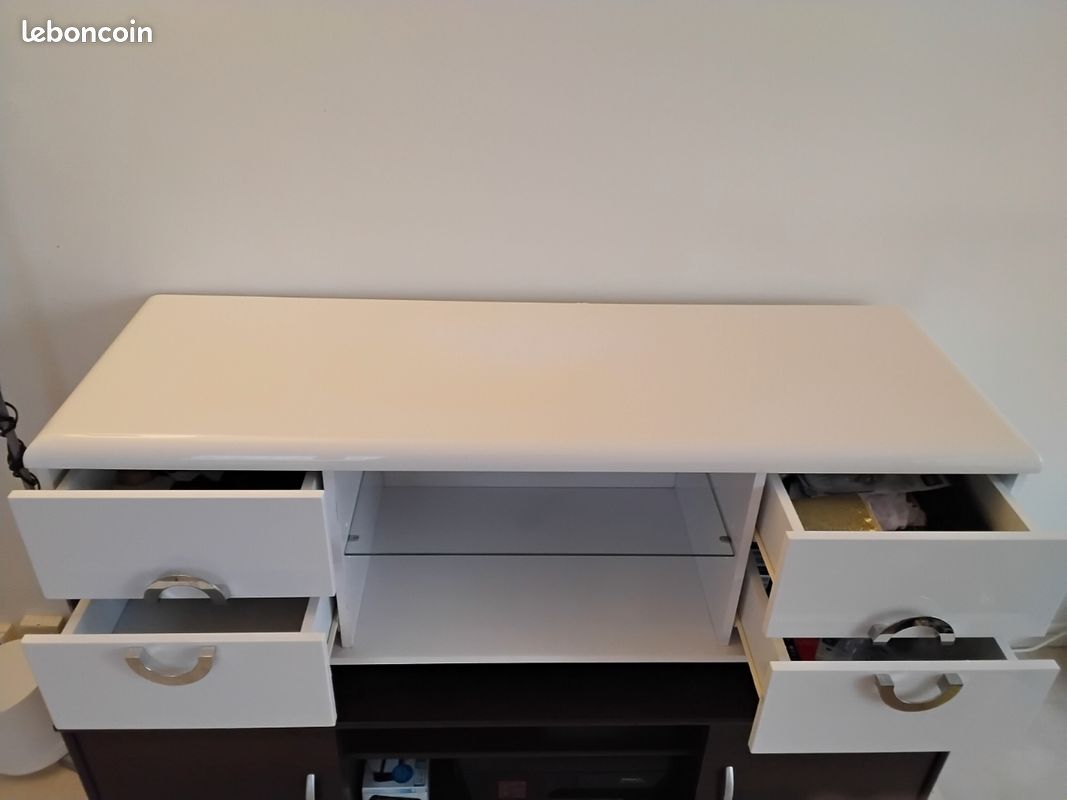 Meuble de la Télévision blanc (image 3)