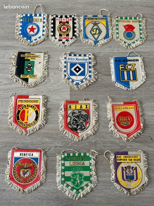 Lot de Fanions anciens de football • EUR 15,00 - FR