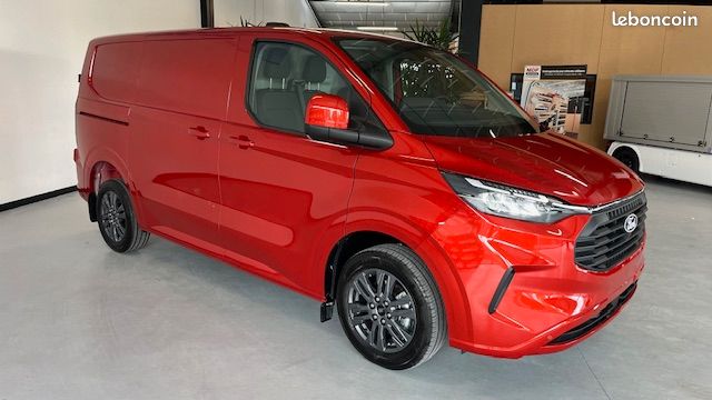 34 990 ht / ford transit custom limited 320 l1h1 2.0 ecoblue 170 cv bva8 ROUGE ARTISAN neuf / tva recuperable (image 2)