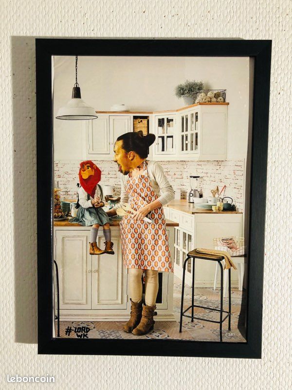 Tableau art collage humour, zlatan ibrahimovic en cuisine (image 3)