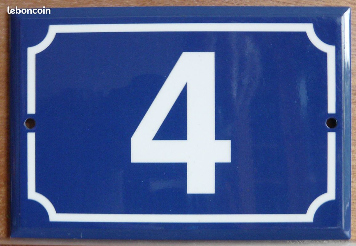 Achetez Sur Votre Numéro De Rue RETRO Bleu - 4 - 4310091