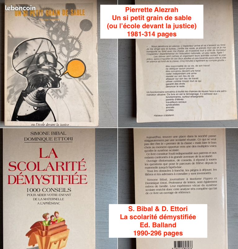 École/Pédagogie/Enseignement : 3 livres / 11 revues-journaux-brochures & 7 documents (encarts-suppléments) + 16 N° de L' École Émancipée 1977 (image 3)