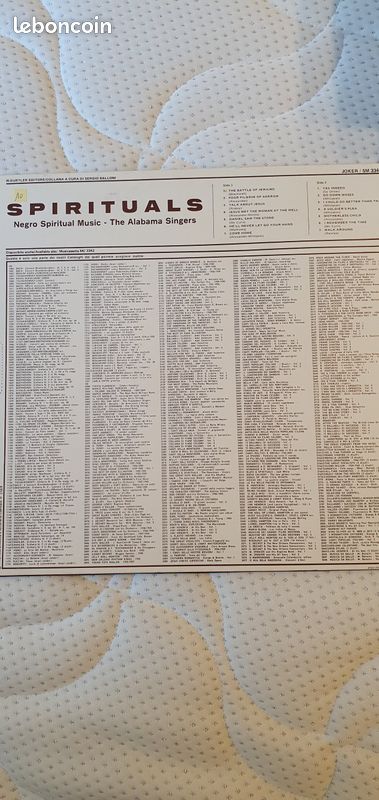 33 tours SPIRITUALS The Alabama Singers (image 2)