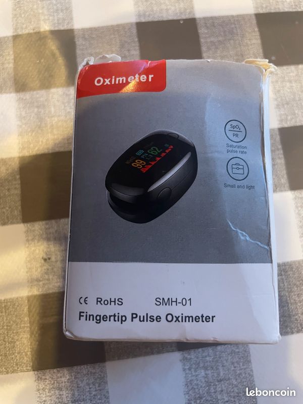 Oxymètre De Doigt – Mesure Saturation Oxygène Et Fréquence Cardiaque, Neuf