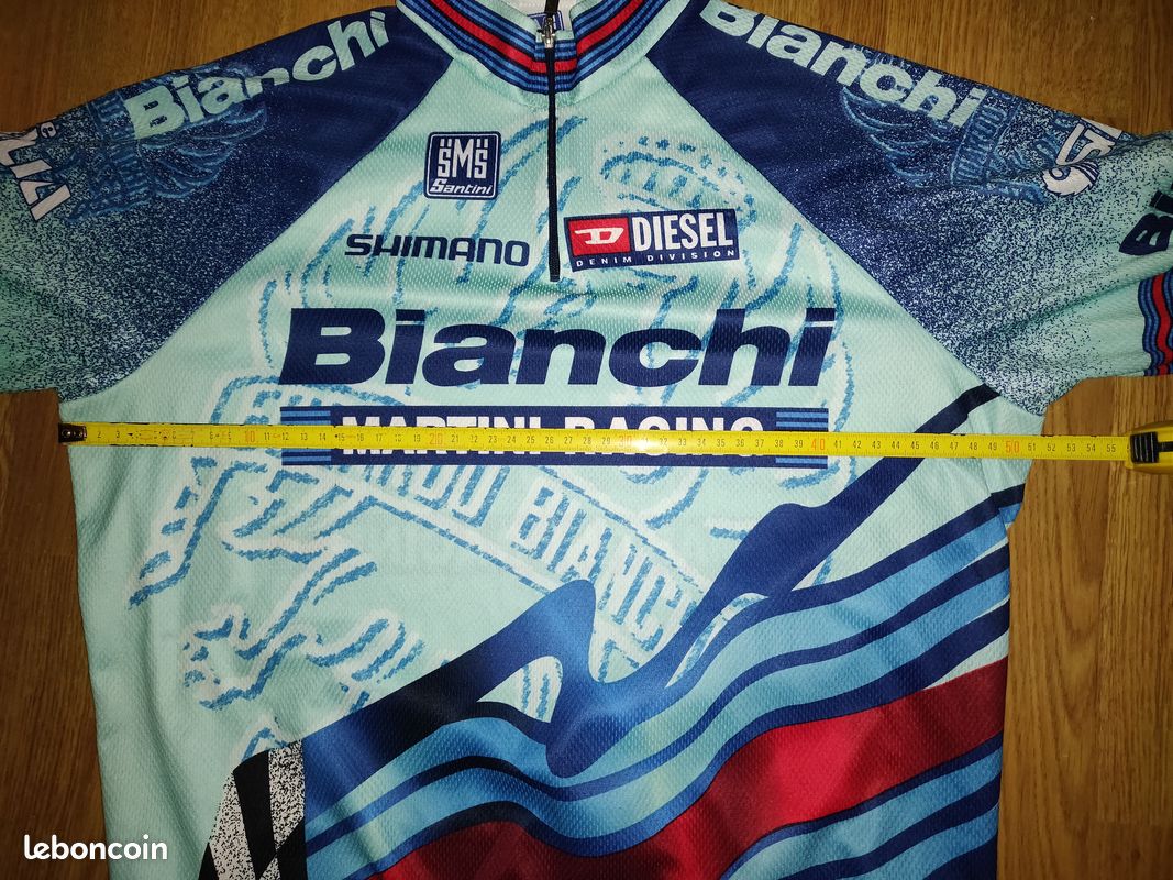 Maillot De Vélo Biemme Coast Bianchi Taille 5XL (60cm) - Jaune - Polyester - Occasion