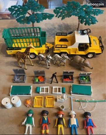 LOT FIGURINES ANCIENNES Playmobil Safari Klicky Boîte Réf 3413 Vintage