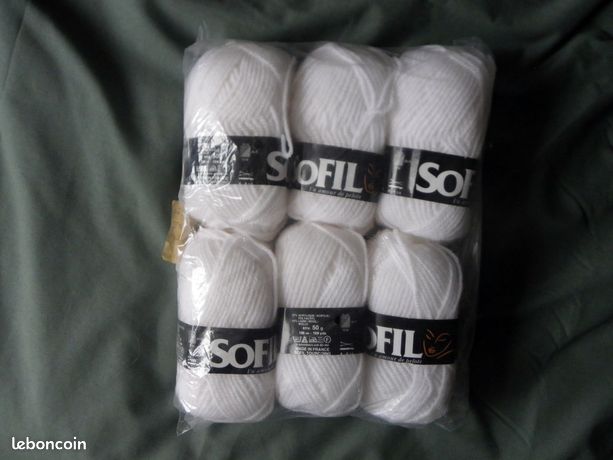 Lot De 19 Pelotes De Laine Vintage Sofil, Neigeuse, Europea - Neuves, à Tricoter