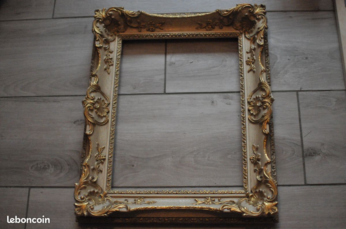Cadre ancien moulures et dorures 30x40 (image 2)
