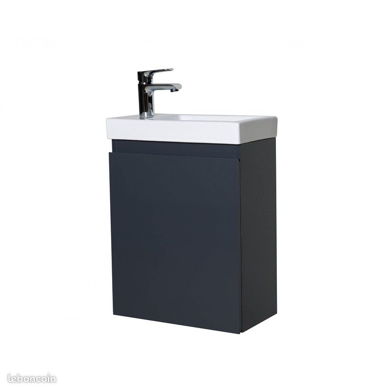 Meuble Lave-Mains Gris - Rangements - Design Moderne (image 1)