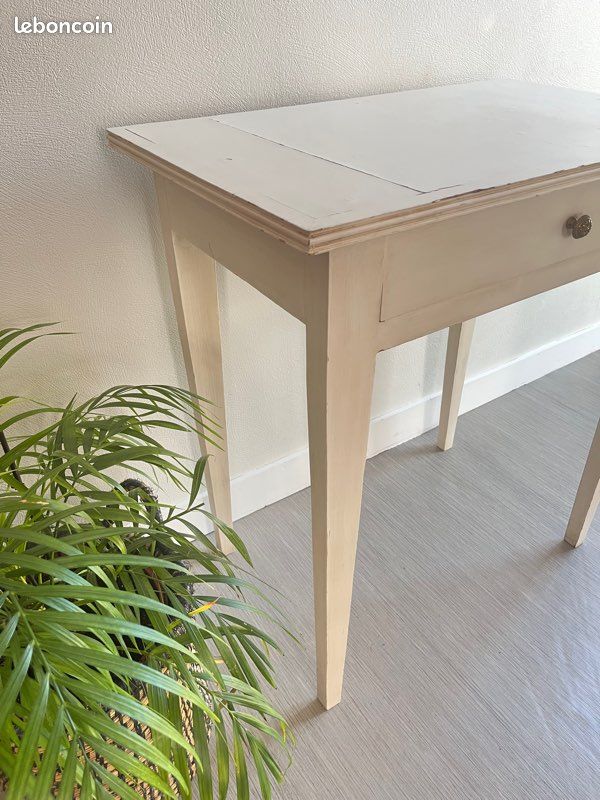 Ancienne petite table bois patiné / bureau / table d’appoint (image 7)