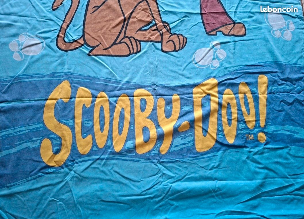 Housse de couette enfant vintage Scooby-Doo années 80 + taie d'oreiller assortie (image 9)