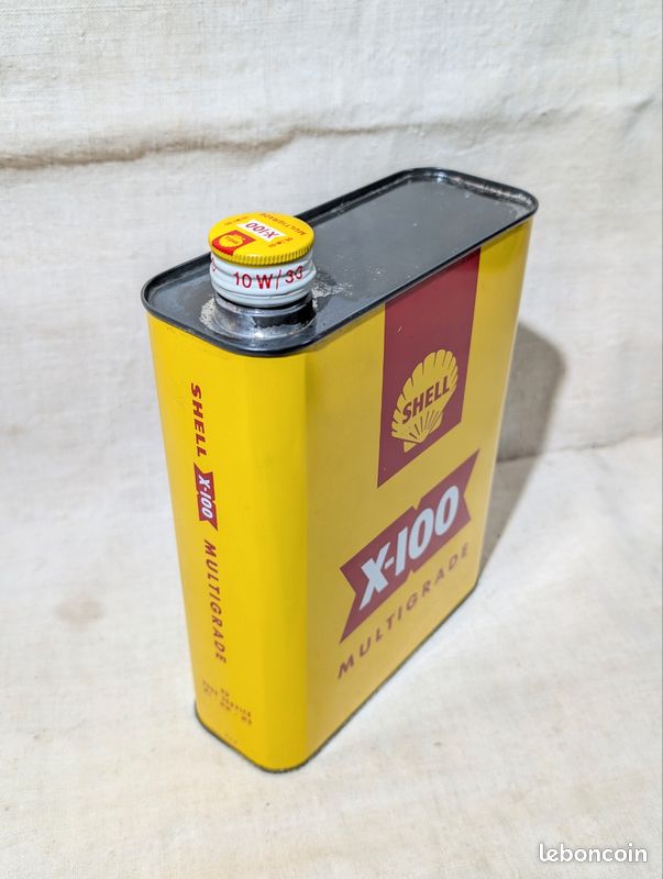 Ancien bidon d'huile SHELL X 100 (image 11)