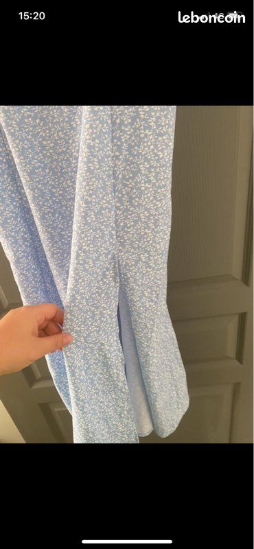 Robe fleuri bleu (image 2)