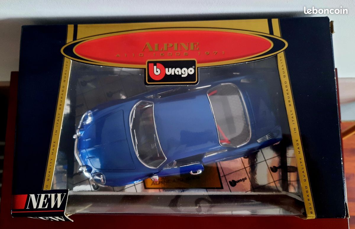 Alpine Renault A110 1600S – 1971 – Échelle 1:18 – Burago – Bleue – Made In Italy
