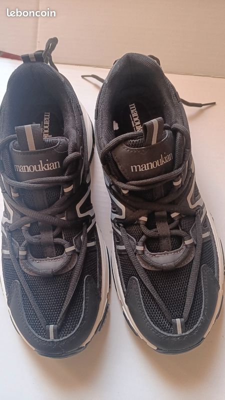 Baskets Manoukian Pour Homme - Pointure 42, Couleur Noire, Neuves Avec Emballage