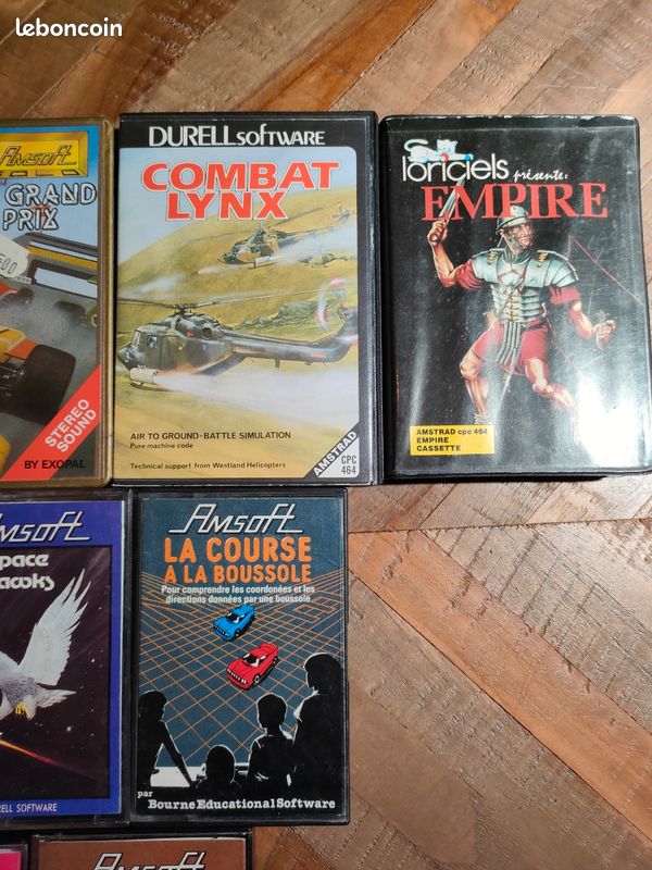 Lot De 9 Jeux Vintage Sur Cassette Pour Amstrad CPC – Amsoft Schneider – Dont Sorcery