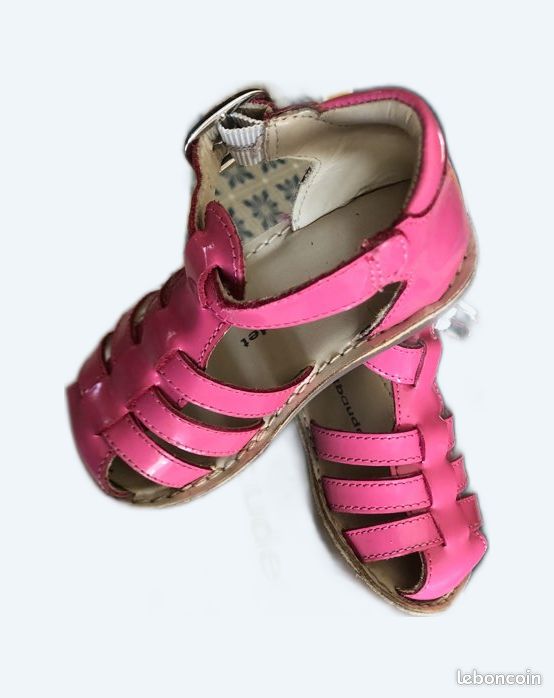 Sandales Cuir Sandale Fille Bebe Sandales Bébé Fille En Cuir Irisé