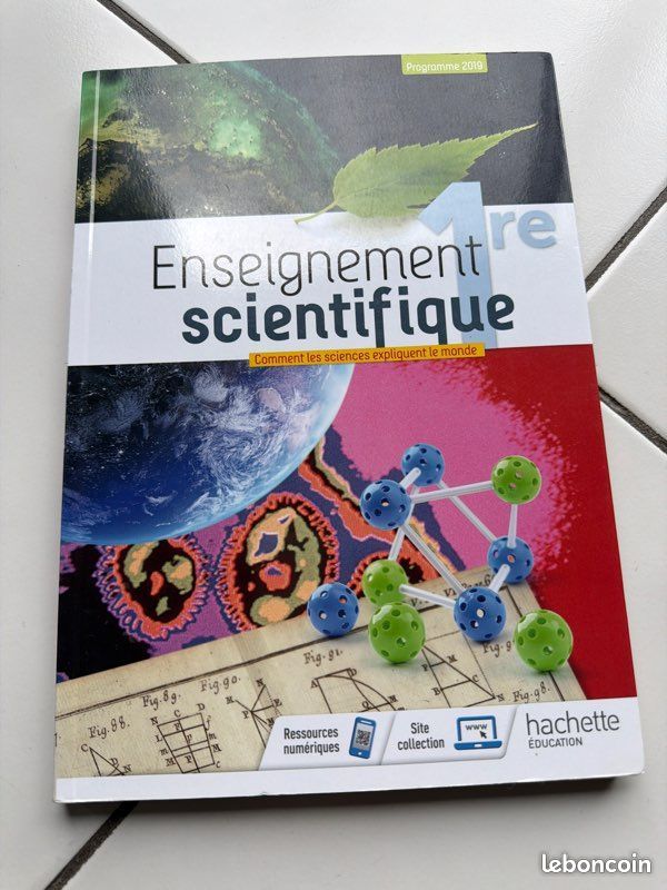 Livre scolaire première enseignement scientifique (image 1)