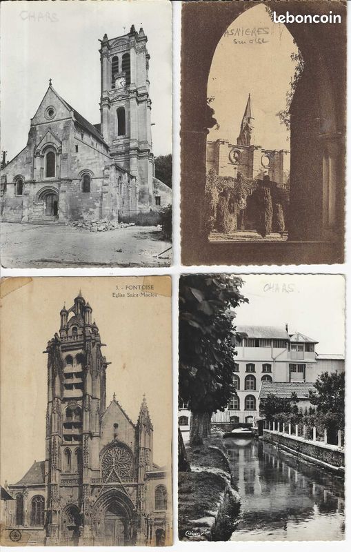 95-01 LOT 18 CARTES POSTALES ANCIENNES Département VAL d'OISE 95 Années 1890-1930 (image 8)