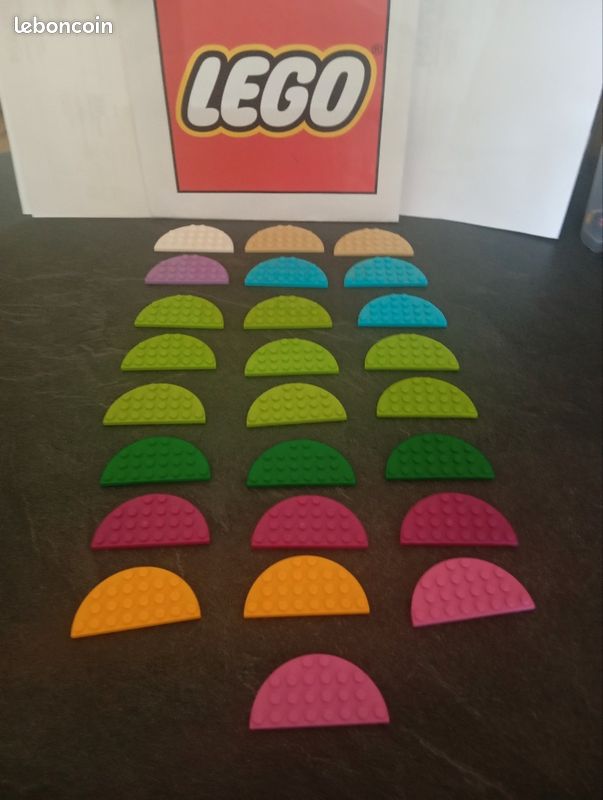 Lego plate,round half 4×8. T472 (image 2)