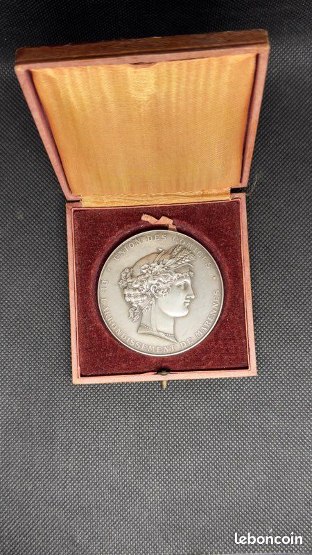 Médaille En Cuivre Argenté Société Des Régates Parisiennes - Poids 96 Grains, Référence Med419, Marque L'Art Des Gents