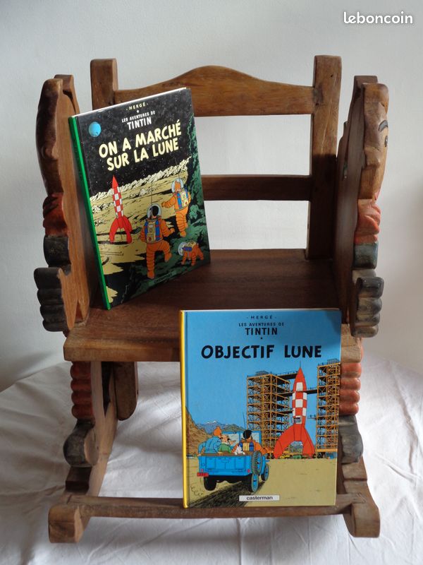 Rocking chair enfant bois massif TINTIN (image 2)