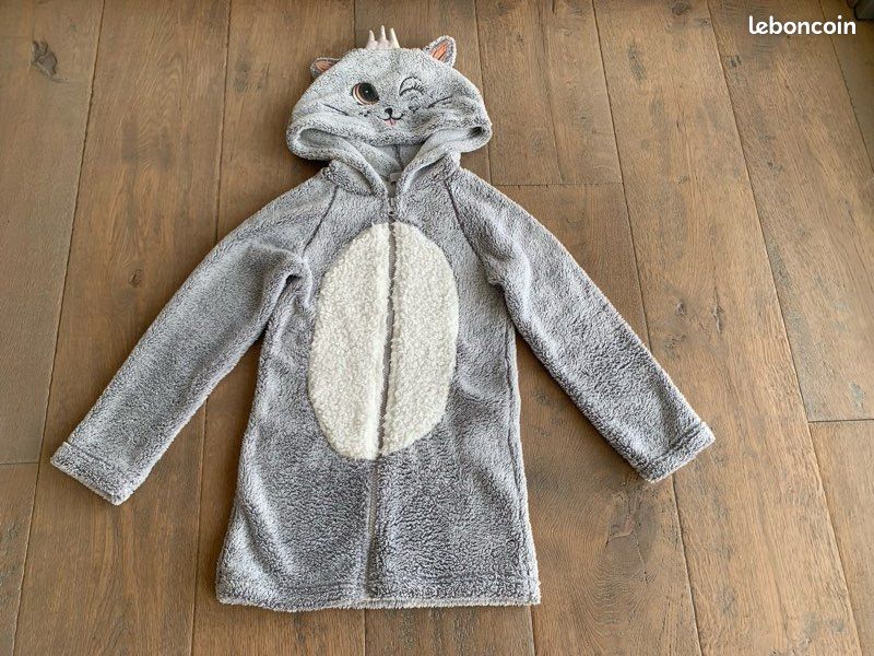 Veste douce chat 5-6 ans (image 1)