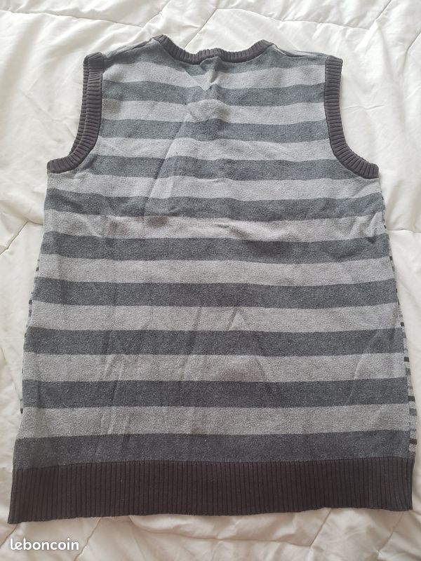 Pull sans manches léger type anglais 12 ans (image 2)