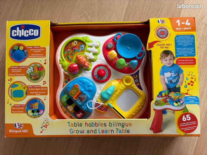 Chicco - Table d'activités bilingue (français/anglais) - Jeux & Jouets