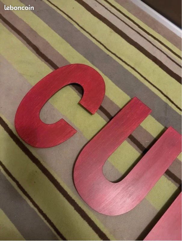 Lettres en acier déco cuisine (image 2)