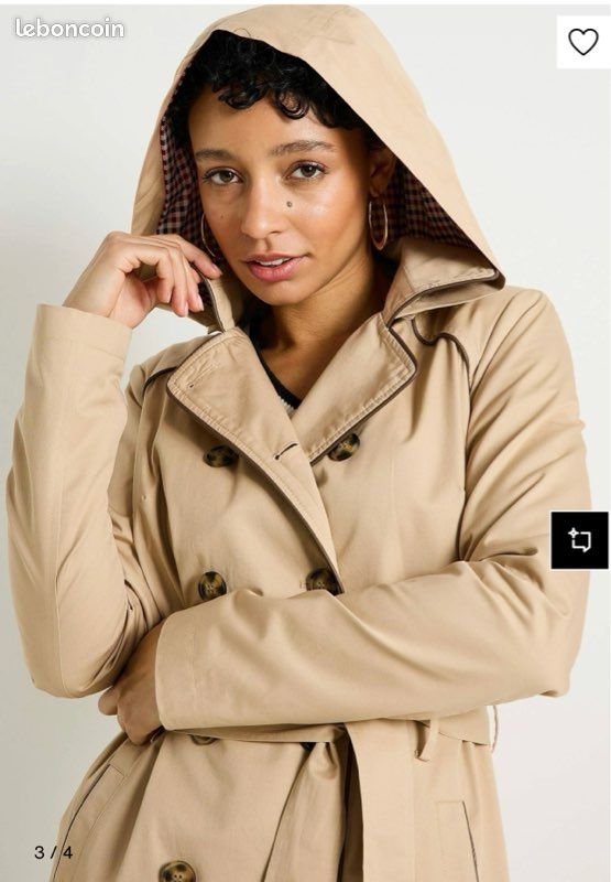 Trench couleur sable grain de malice neuf 42 Vêtements