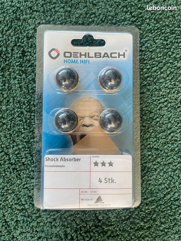 Amortisseurs Résonance Oehlbach Or - 25mm Diamètre Pour Enceintes