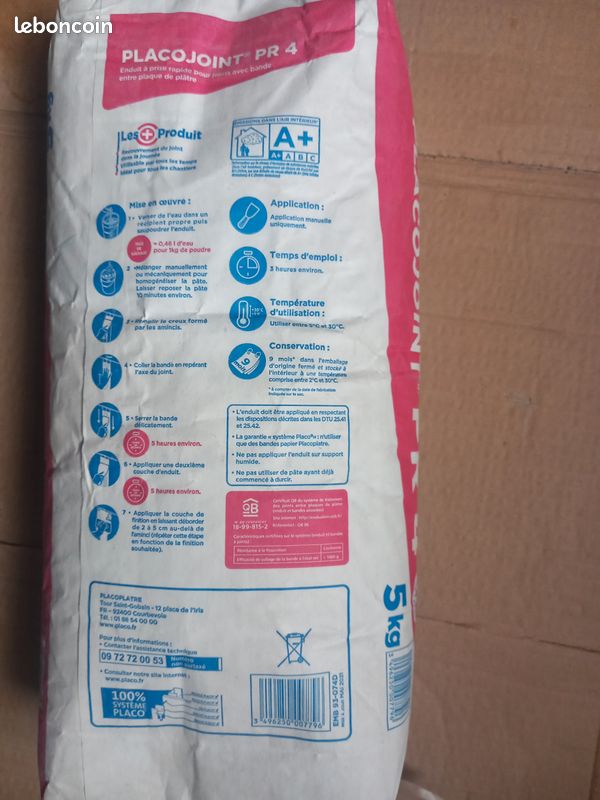 Enduit pour bandes placo 5kg (image 2)