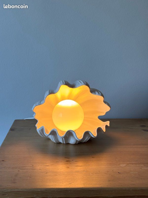 Lampe Coquillage Vintage 22cm - Décoration Non électrifiée