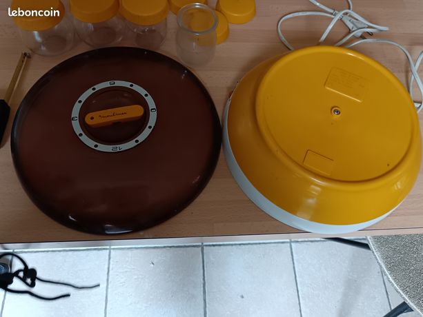 Yaourtière Vintage Moulinex Automatisme Total 508 – Blanc Et Orange, Fonctionnelle