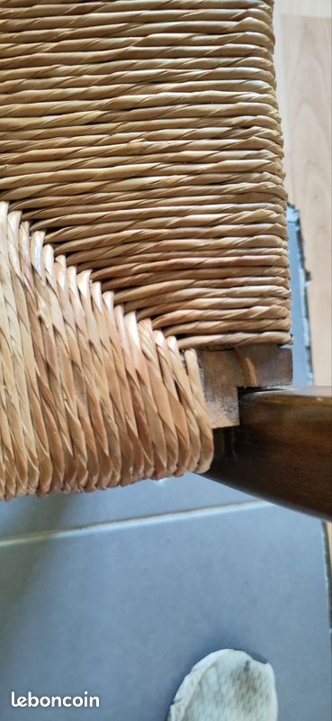 4 Chaises avec assise en paille (image 5)