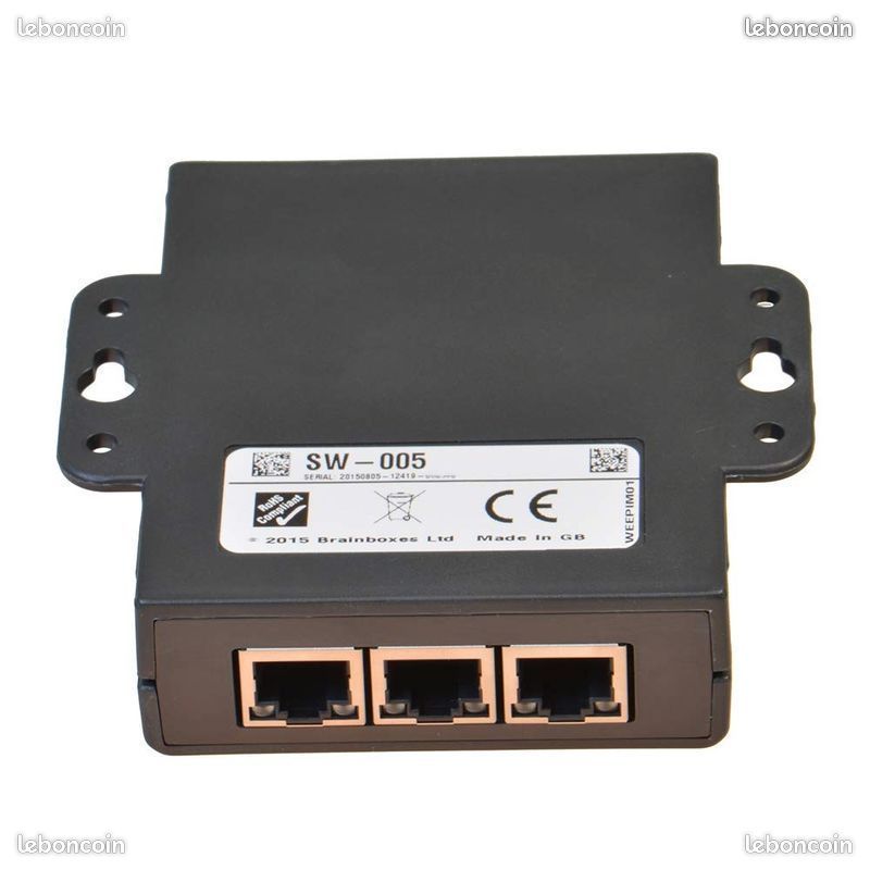 Switch Ethernet 10/100 industriel 5 ports Brainboxes SW-005 (image 2)