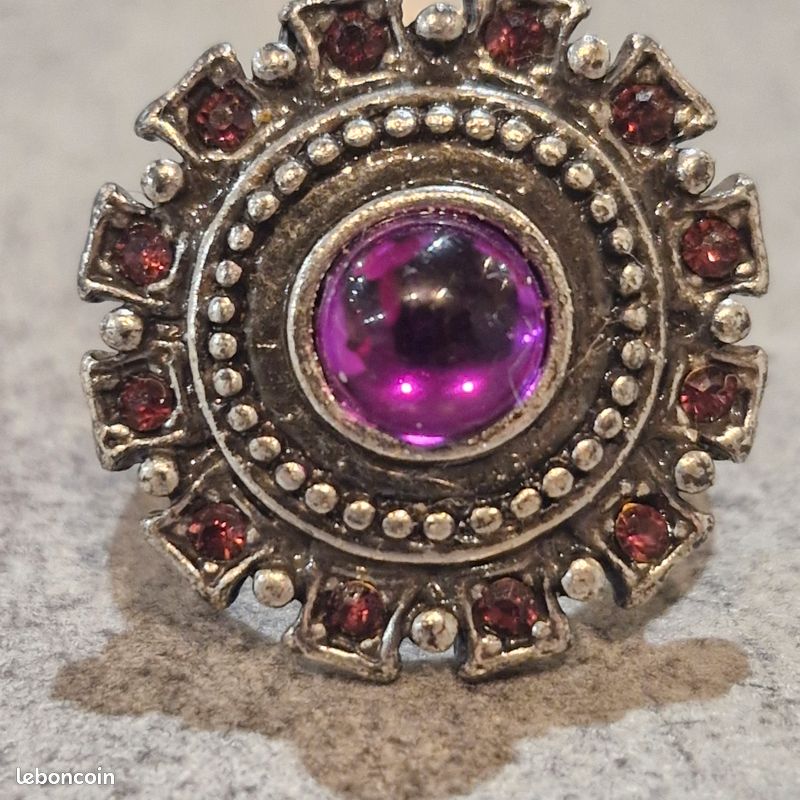 Bague pierre violette (image 6)