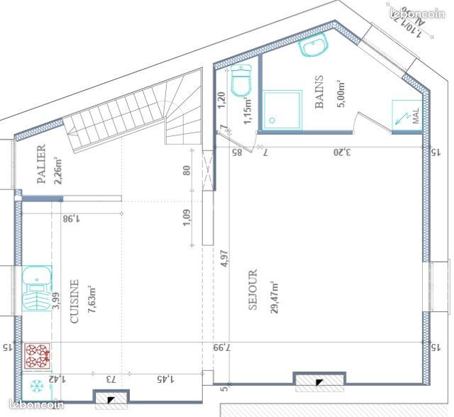 Appartement 4 pièces 86 m² · à Valenciennes · 86,1 m² · 740 €/mois