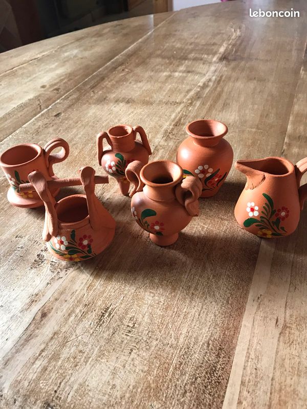 Lot de 6 miniatures en terre cuite (image 1)