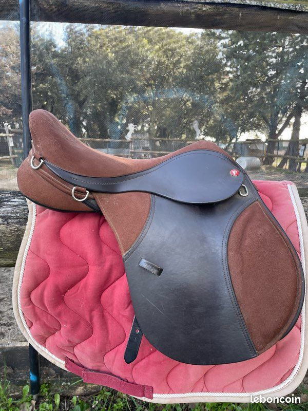 Selle De Ranch Highback 15.5 Pouces - Marron Cuir - Neuve