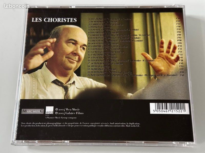 CD original de LES CHORISTES - BO DU FILM (image 3)