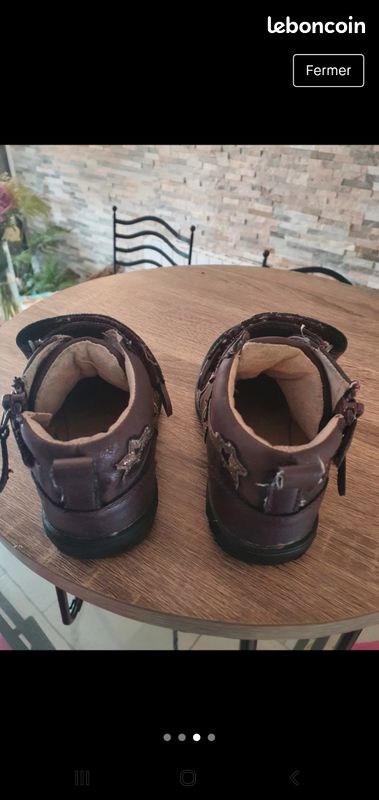 Bottines filles cuir Vertbaudet 28 (image 2)